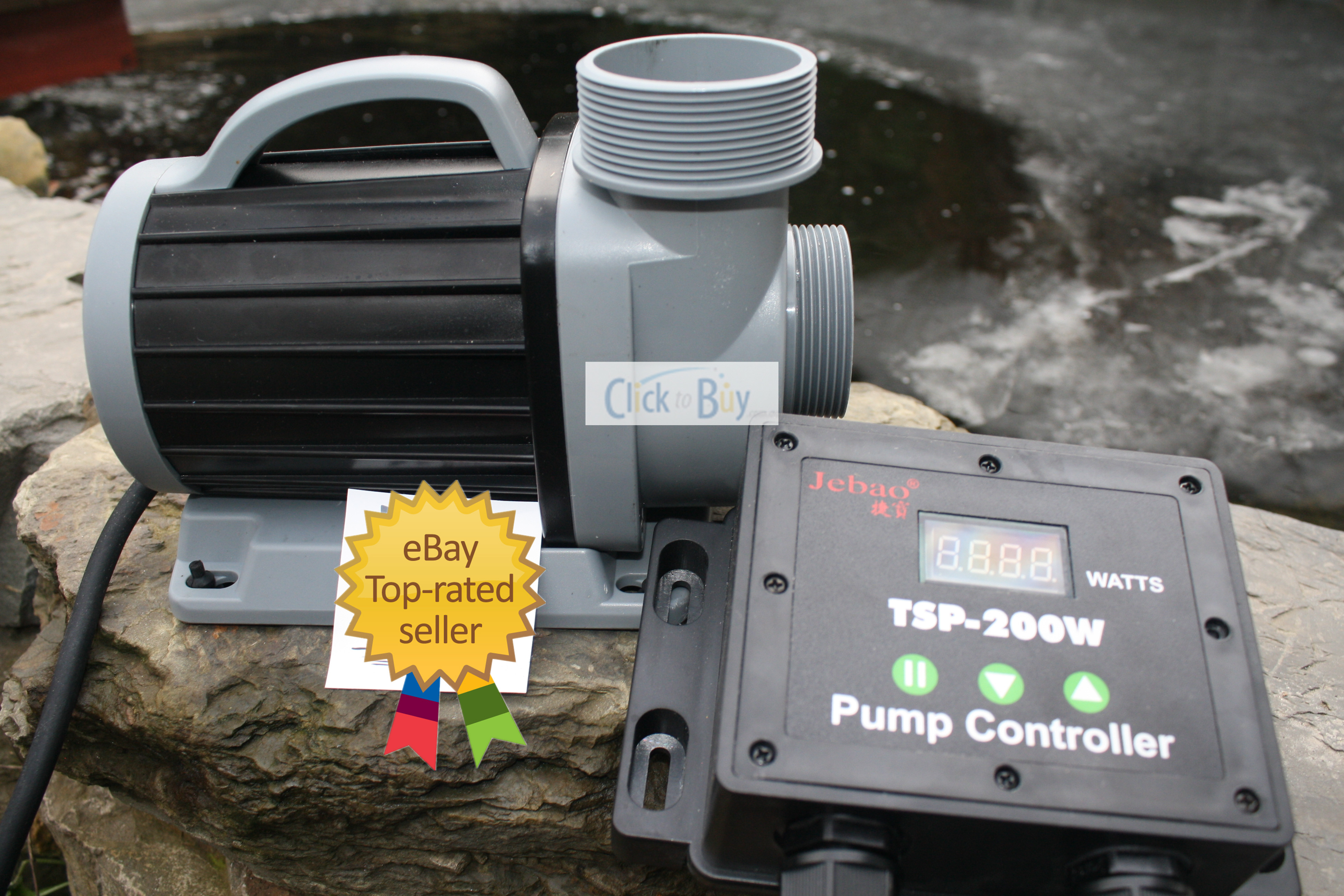 Jebao TSP-10000 Electronic Water Pump Pond Pump Adjust Flow via Controller 